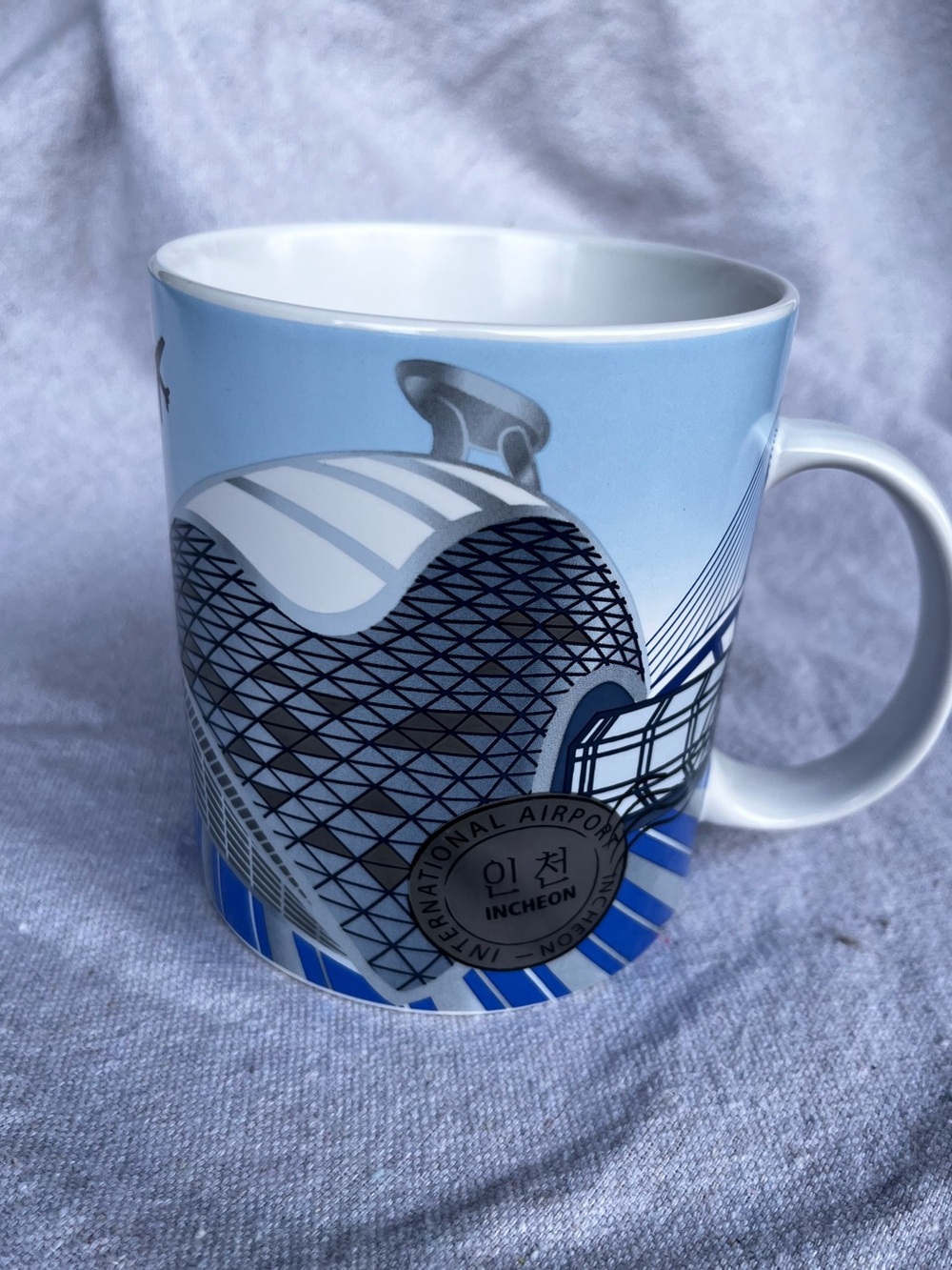Starbucks Korea Incheon Airport Mug 16oz 473ml Original Korean Sticker